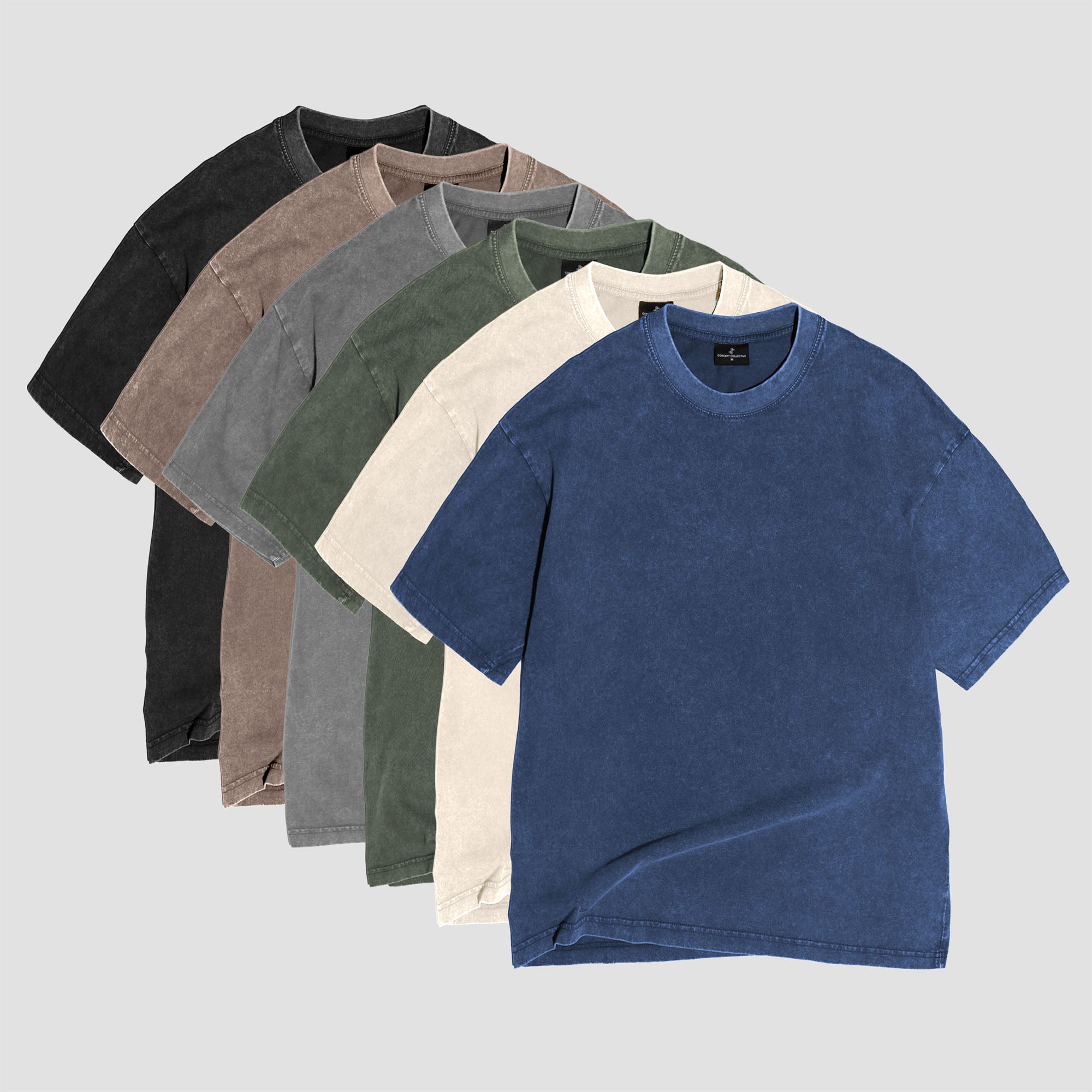 The Wardrobe 6-Pack – Loose Fit Washed T-Shirt