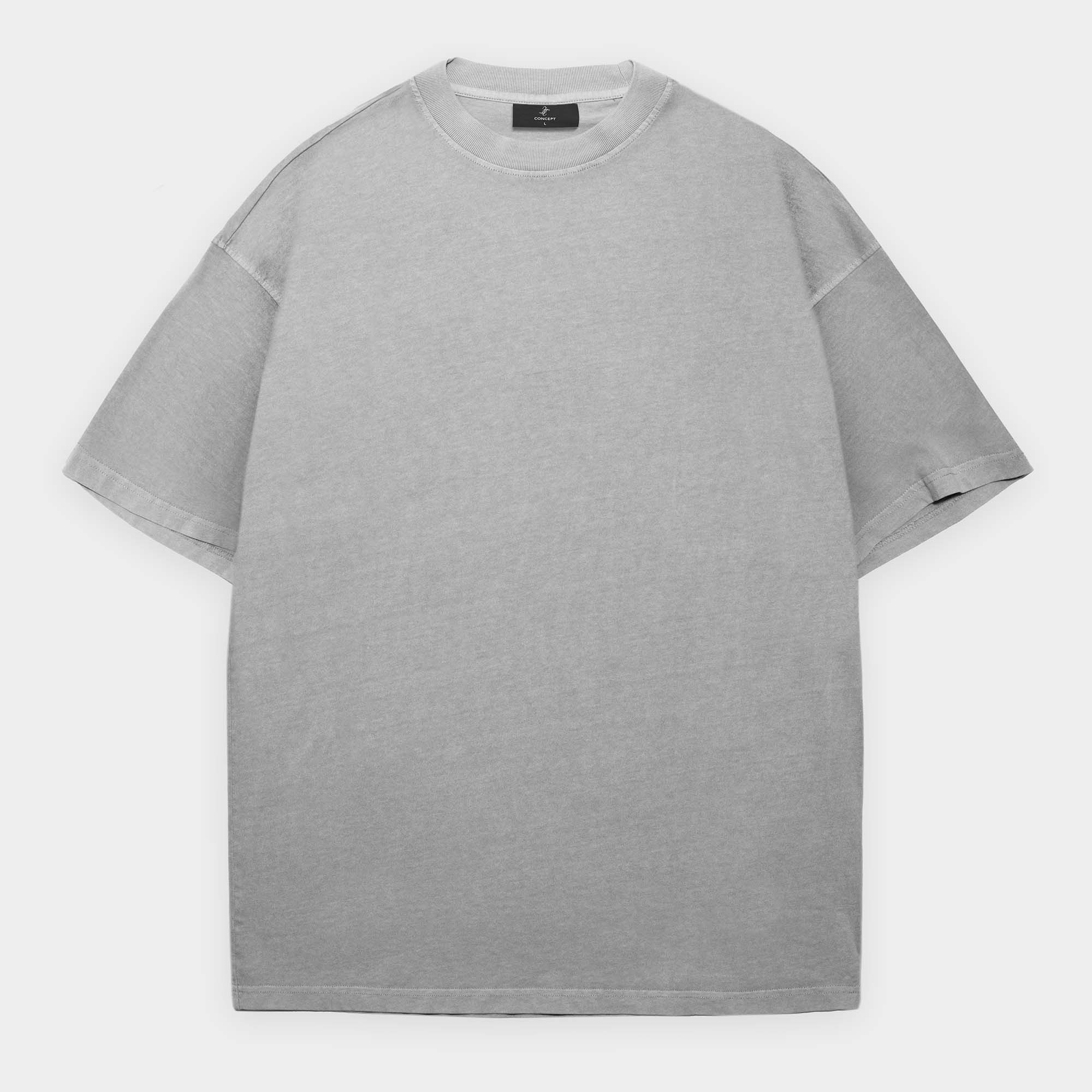 Gray t-shirt on a white background