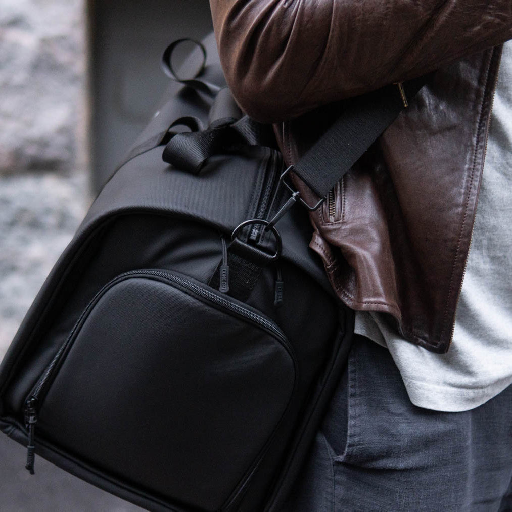 Weekender Bag on the shoulder strap