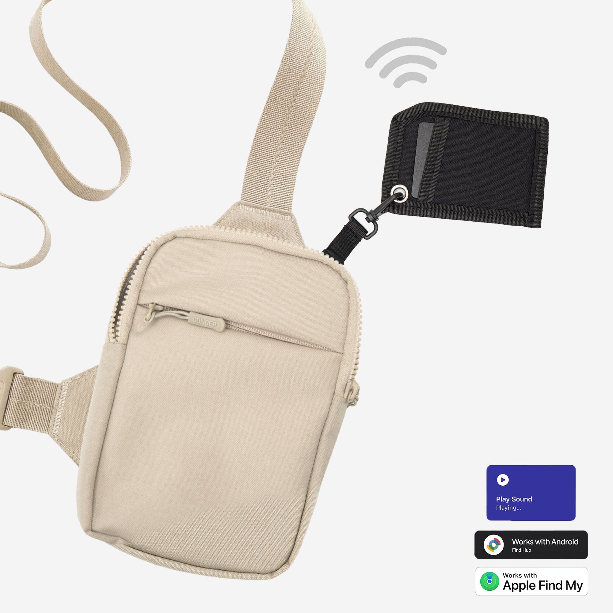 CG x RhinoKey® Trackable Sling Bag Bundle