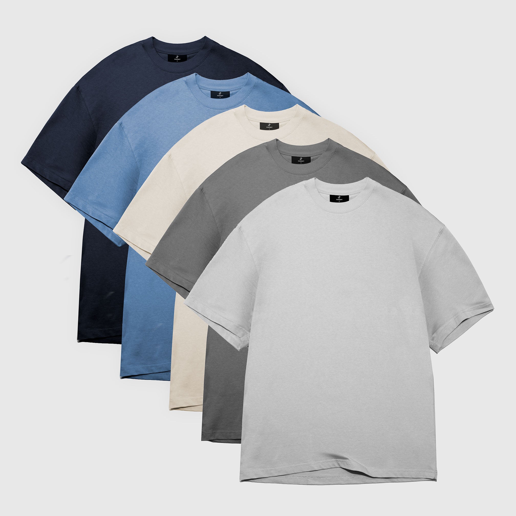 Clearance 5-Pack - 275GSM Heavy Loose Fit T-Shirt