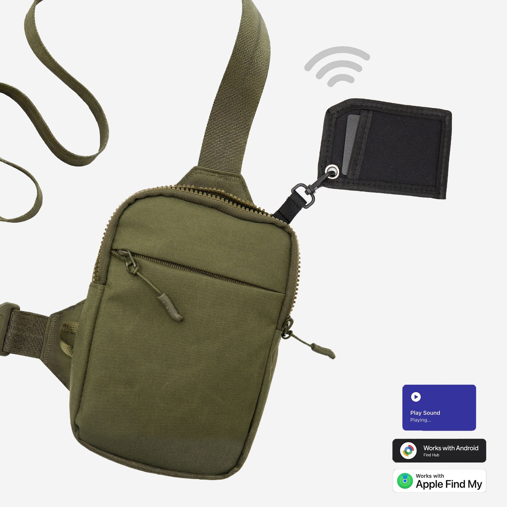 CG x RhinoKey® Trackable Sling Bag Bundle