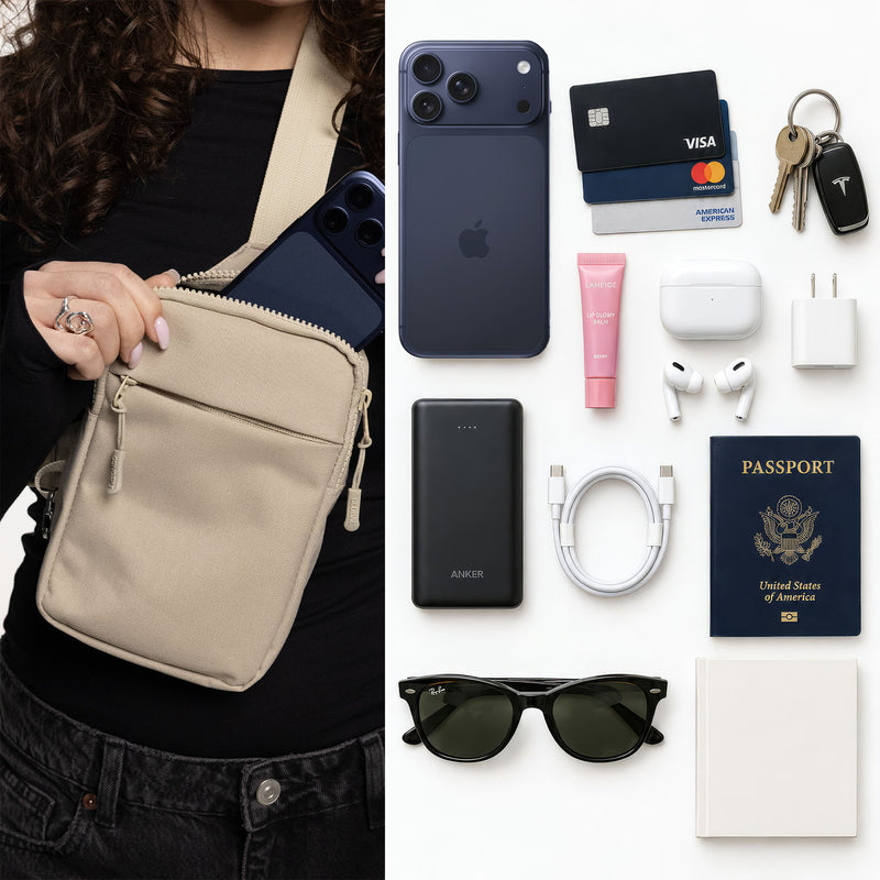 What fits in the Regular Travel Sling Bag 2.0
