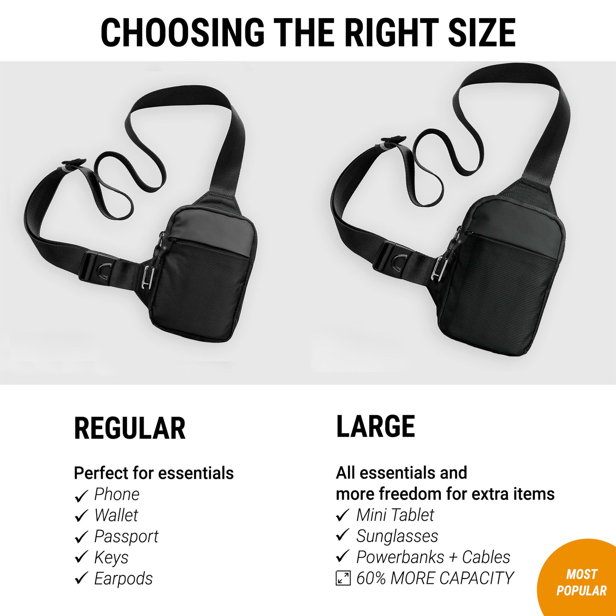 best travel sling bag men's Vpoofree Mini Anti Theft for Men Crossbody,Small Chest Bag Casual Trendy Waterproof Lightweight Phone Crossover Daypack (Black mini anti theft crossbody sling bag) quality oxford cloth and nylon Travel Sling Bag 1.0